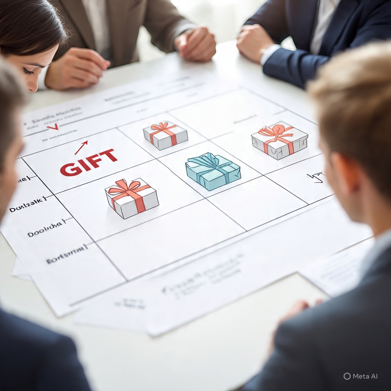 Gift MLM donation plan diagram