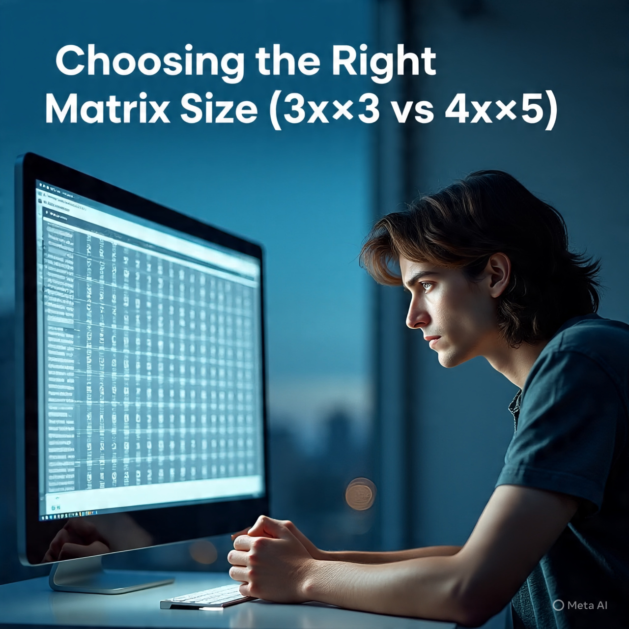 Choosing matrix width and depth